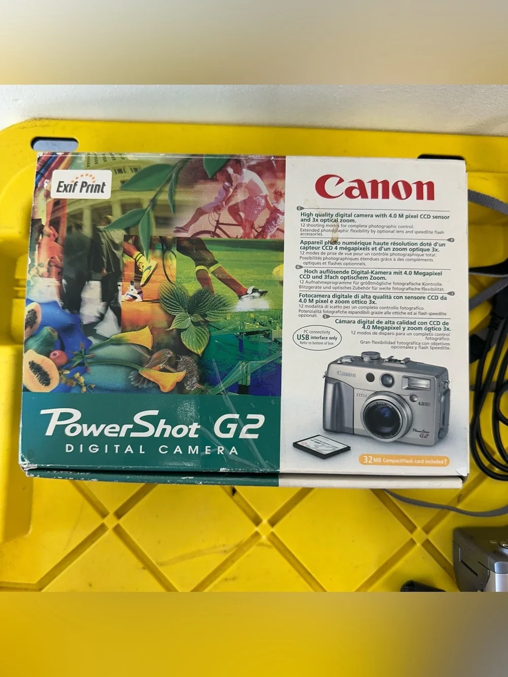 Canon PowerShot G2 4MP Digital Camera w/ Box Battery Power Cord Accessories